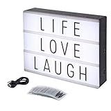 Luminária Palavras Letras Light Box Letreiro Letras Extra