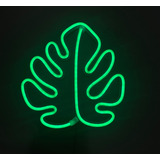 Luminaria Parede Folha Neon