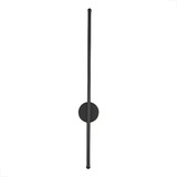 Luminária Parede Luz Indireta Led Arandela 60cm 3 Em 1 12w Estrutura Preto 110v 220v