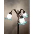 Luminária Pedestal Bronze 3 Tulipas 155hcm Tiffany Art Deco