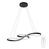 Luminária Pendente De LED Moderna E Regulável Luminária Pendente De Cozinha Embutida Luminária Pendente Com Nota Preto 3000K 6000K