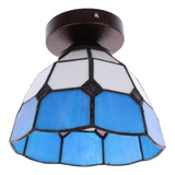 Luminária Pendente De Vidro Azul