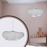 Luminária Pendente Nuvem Fluffy Decoração Quarto Céu Bebê
