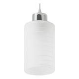 Luminária Pendente Track 1 Vidro Bivolt Bancada sala Startec Cor Branco Voltagem Bivolt