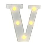 Luminaria PEQUENA Com Led Letras V