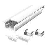 Luminária Perfil Led Embutir Slim 25mm Para Fita Led 2 Mts