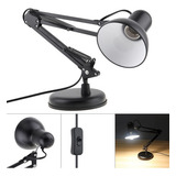 Luminária Pixar Articulada Articulável De Mesa Com Base Cor Da Cúpula Branco Cor Da Estrutura Preta