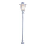 Luminária Poste De Jardim Colonial Sextavado P9 Branco 1 76m Cor Da Cúpula Termoplastico