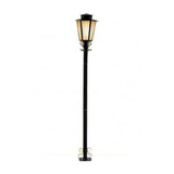 Luminária Poste Jardim Colonial P9 Preto 2 31m Sextavado