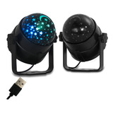 Luminária Projetor De Led Lua E Estrela Rgb Globo De Luz Dj