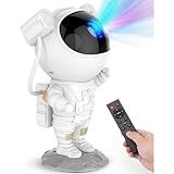 Luminária Projetor De Luzes Estrelas Galáxia Astronauta Com Controle Premium