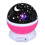 Luminária Projetor Estrela 360 Galaxy Abajur Star Master Cor Da Cúpula Rosa chiclete Cor Da Estrutura Branco