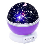 Luminária Projetor Rotativa Estrelas Abajur Luzes Coloridas