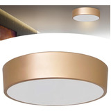 Luminária Redonda Sobrepor Teto Gesso Moderna Circular Globo Sushi Luz Indireta Dourada Gold Para Sala De Estar Jantar Quarto Cozinha Mesa Banheiro Lavabo Alumínio Estilo Industrial Varanda