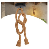 Luminária Sisal Pendente Corda Rústico 1m Lpcr12 Duplo Teto