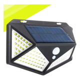 Luminária Solar 100 Leds C  Sensor À Prova D  Água 3 Modos Cor Lampada Solar 100 Leds