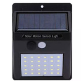 Luminária Solar Kit 10 Parede 30 Led Sensor Presença Externo