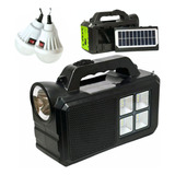 Luminária Solar Lampião Led Som Bluetooth Fm Camping Pesca