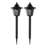 Luminária Solar Led Espeto Kit 2 Lâmpada Mata Insetos Jardim