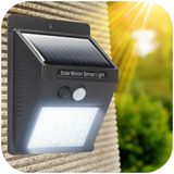 Luminaria Solar Led Luz Automática Sensor De Presença Ip67