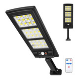 Luminária Solar Led Parede Refletore 300w Sensor C Controle Carcaça Preto 36 Treliça Luz Branco frio 3 7v