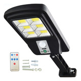 Luminaria Solar Luz Led Sensor Presença Poste Externa Jardim