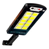 Luminária Solar Luz Led Sensor Presença Poste Parede Forte