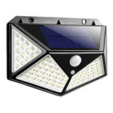 Luminária Solar Parede 100led Sensor Presença
