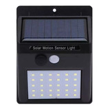 Luminária Solar Parede 30 Led Jardim