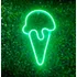 Luminária Sorvete Parede Neon Led Decoração Luz 26 Cm Bivolt