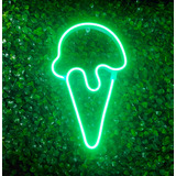 Luminaria Sorvete Parede Neon