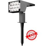 Luminária Spot Solar 60w Potente Jardim Branco Frio Oversun