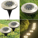 Luminária Super Forte Led Energia Solar Jardim A Prova Dagua