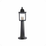 Luminária Syka Light Poste De Jardim Preto Balizador 45cm