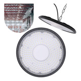 Luminaria Ufo Led 300w Galpao Bivolt Industrial Frio Cor Preto 110v 220v bivolt