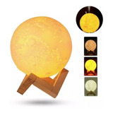 Luminária Umidificador Lua Cheia 3d Abajur Usb touch