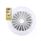 Luminária Ventilador Luz Led Branco Frio