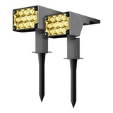 Luminárias Spot Solar 100w Led Potente Casa Jardim Oversun
