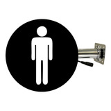 Luminoso Dupla Face Banheiro Sanitário Masculino Em Led