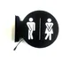 Luminoso Dupla Face Placa Led Banheiro Wc Bar