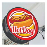 Luminoso Externo Cachorro Quente Hot Dog 20 Cm Dupla Face