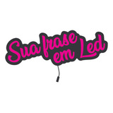 Luminoso Frase Personalizada 60cm Led Quadro Personalizado