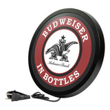 Luminoso Led Budweiser Asas Bivolt 28cm Personalizado L097