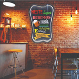 Luminoso Led Letreiro Bar Cerveja Display Placa Neste Lugar