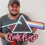 Luminoso Led Neon Pink Floyd Dark Side Of The Moon 60x39cm