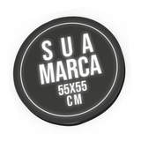 Luminoso Personalizado Redondo sua Marca 55x55cm