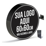 Luminoso Redondo 2 Faces Externo 60cm Personalizado Brinde