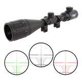 Luneta 4 16x50 Aoe Fxr Mildot Retículo Iluminado Mount 11mm