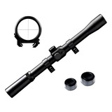 Luneta Carabina Pressão Mira 4x20 11mm Scope Sniper Zoom 4x