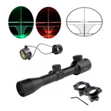 Luneta Mira 4x32 C Luz Suporte 11 Mm Cbc Rossi Gamo Airsoft